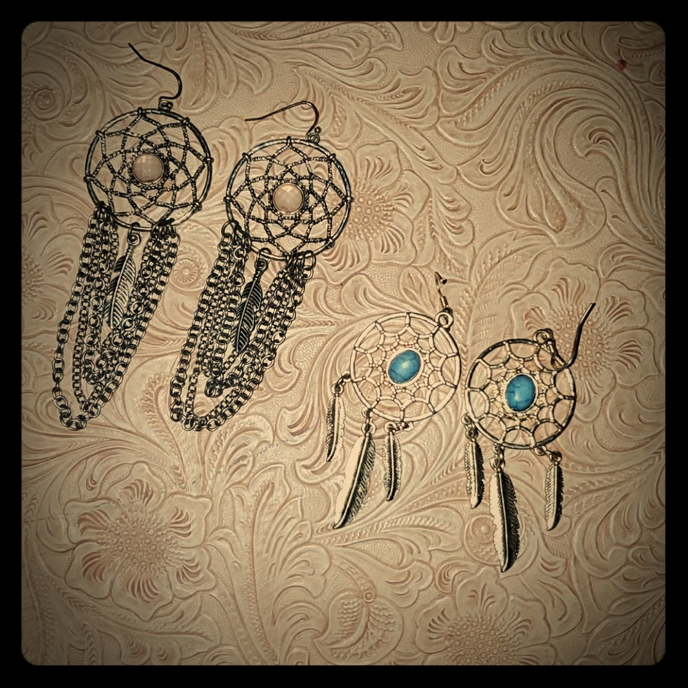 Bundled dream catcher earrings!